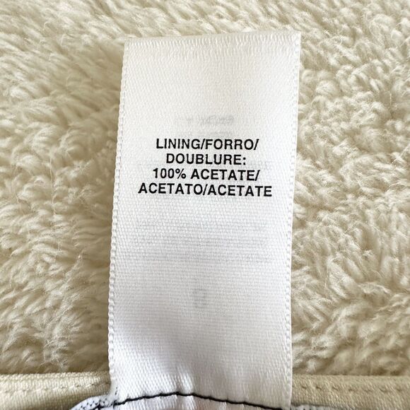 Vintage Jones New York Silk Linen Pants Sz 8 Ivory Lined Flat Front Chic Luxury - Picture 6 of 9